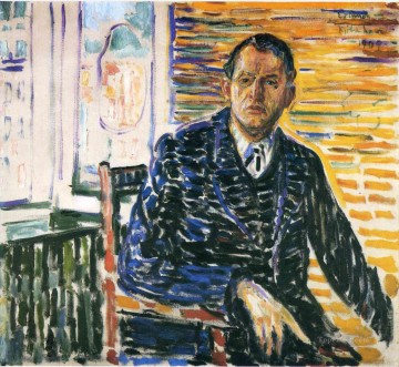  Edvard Pintura Art%C3%ADstica - Autorretrato en el hospital Profesor Jacobson 1909 Edvard Munch